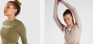 Bundle gymshark ribbon long sleeve tops